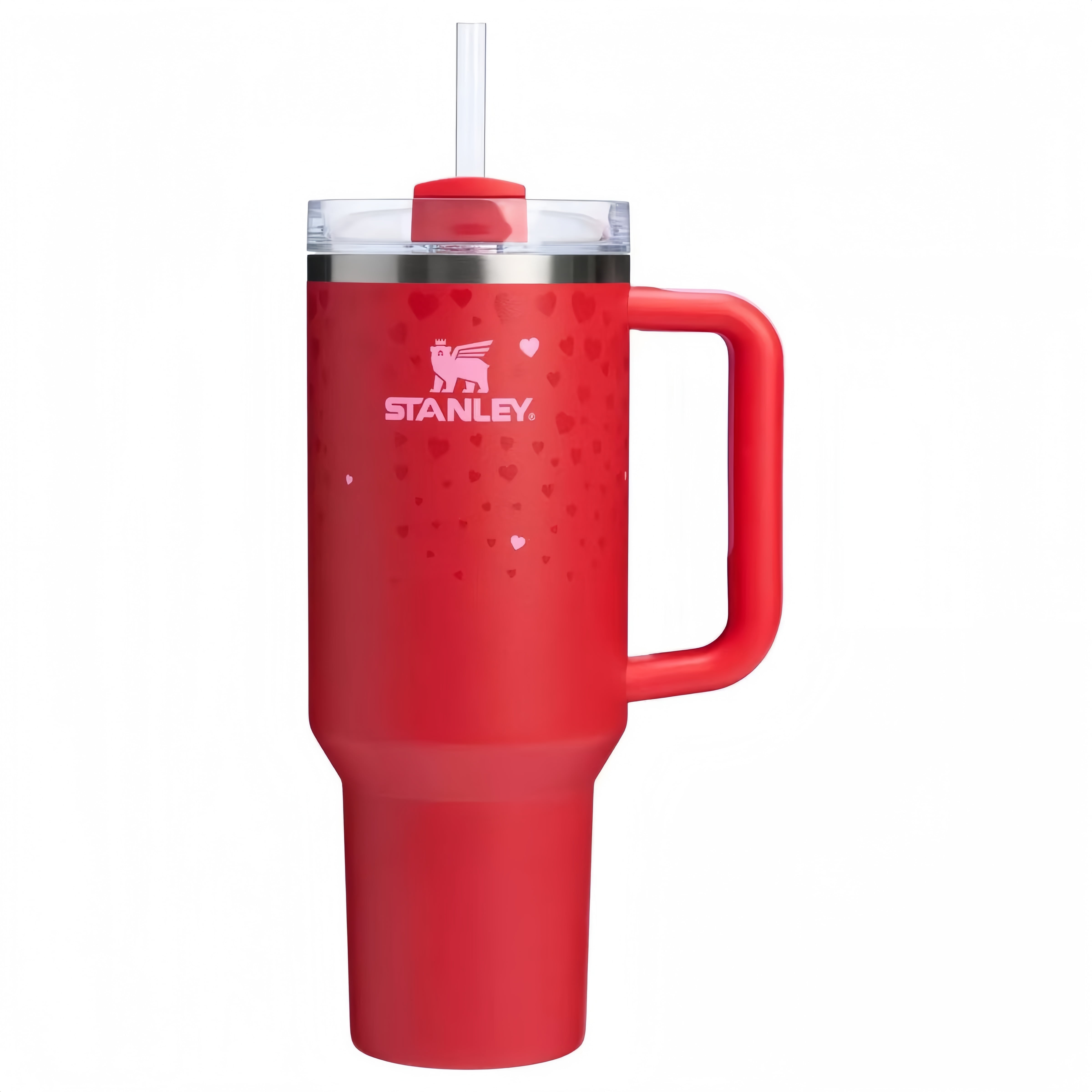 40oz Stainless Steel Cup Valentine's Day Only Double Insulated Automobile Cup With Handle Bingba Beer Cup 40oz Glass Mug Set with