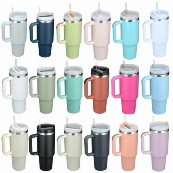 40oz Stainless Steel Tumbler with Lid & Straw – Insulated Travel Mug for Hot & Cold Drinks, Durable, Leak-Proof, Perfect for Outdoors, Gym, & Office (Matte Black)