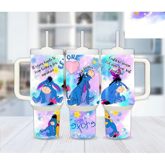 40oz Stainless Steel Tumbler with Eeyore from Winnie the Pooh