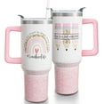 thumbnail image 1 of 40oz Teacher Tumbler with Handle, Stainless Steel Teacher Water Bottle Cup, Teacher''s Travel Coffee Mug, Thanksgiving,Christmas,Graduation Gifts for Teachers, 1 of 6