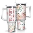 thumbnail image 1 of 40oz Teacher Tumbler with Handle, Stainless Steel Teacher Water Bottle Cup, Teacher''s Travel Coffee Mug, Thanksgiving,Christmas,Graduation Gifts for Teachers, 1 of 6