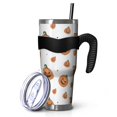 thumbnail image 1 of 40oz Tumbler,Classic Halloween Pumpkins Pattern Insulated Tumblers with Removable Handle,Stainless Steel Double Vacuum Coffee Tumbler Cup with Straw for Home,Office,Travel,Party, 1 of 5