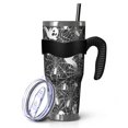 thumbnail image 1 of 40oz Tumbler,Ghost and Spider Web Halloween Pattern Insulated Tumblers with Removable Handle,Stainless Steel Double Vacuum Coffee Tumbler Cup with Straw for Home,Office,Travel,Party, 1 of 5