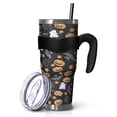 thumbnail image 1 of 40oz Tumbler,Halloween Autumn Pattern Insulated Tumblers with Removable Handle,Stainless Steel Double Vacuum Coffee Tumbler Cup with Straw for Home,Office,Travel,Party, 1 of 5