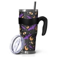 thumbnail image 1 of 40oz Tumbler,Halloween Bat Moon Eye Pattern Insulated Tumblers with Removable Handle,Stainless Steel Double Vacuum Coffee Tumbler Cup with Straw for Home,Office,Travel,Party, 1 of 5
