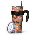 thumbnail image 1 of 40oz Tumbler,Halloween Cat Pattern Insulated Tumblers with Removable Handle,Stainless Steel Double Vacuum Coffee Tumbler Cup with Straw for Home,Office,Travel,Party, 1 of 5