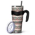 thumbnail image 1 of 40oz Tumbler,Multicolor Christmas Tree Pattern Insulated Tumblers with Removable Handle,Stainless Steel Double Vacuum Coffee Tumbler Cup with Straw for Home,Office,Travel,Party, 1 of 5