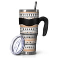 thumbnail image 1 of 40oz Tumbler,Orange and Black Christmas Pattern Insulated Tumblers with Removable Handle,Stainless Steel Double Vacuum Coffee Tumbler Cup with Straw for Home,Office,Travel,Party, 1 of 5