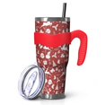thumbnail image 1 of 40oz Tumbler,Red Christmas Silhouette Pattern Insulated Tumblers with Removable Handle,Stainless Steel Double Vacuum Coffee Tumbler Cup with Straw for Home,Office,Travel,Party, 1 of 5