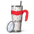 thumbnail image 1 of 40oz Tumbler,Red Christmas Tree Pattern Insulated Tumblers with Removable Handle,Stainless Steel Double Vacuum Coffee Tumbler Cup with Straw for Home,Office,Travel,Party, 1 of 5