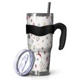 thumbnail image 1 of 40oz Tumbler,White Christmas Reindeer Pattern Insulated Tumblers with Removable Handle,Stainless Steel Double Vacuum Coffee Tumbler Cup with Straw for Home,Office,Travel,Party, 1 of 5