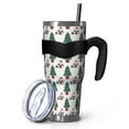 thumbnail image 1 of 40oz Tumbler,White Christmas Santa and Tree Pattern Insulated Tumblers with Removable Handle,Stainless Steel Double Vacuum Coffee Tumbler Cup with Straw for Home,Office,Travel,Party, 1 of 5