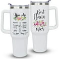 thumbnail image 1 of 40oz Tumbler with Handle & Straw - Insulated Coffee Cup for Hot & Cold Drinks - Perfect Birthday Gift for Grandma, Nana, Mother''s Day Present, 1 of 6