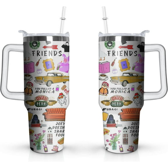 40oz Tumbler with Handle and Straw Gifts for Friend Holiday Gift for Family