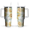 thumbnail image 1 of 40oz Tumbler with Handle and Straw Lid | Vacuum Insulated Leak Proof Tumbler | Stainless Steel Travel Mug Water Bottle Cup Keeps Cold & Hot, 1 of 7