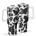 thumbnail image 1 of 40oz Tumbler with Handle and Straw, Vacuum Insulated Stainless Steel Travel Mug, Fits Car Cup Holder, Animal Print, 1 of 6