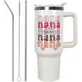 thumbnail image 1 of 40oz Vacuum Insulated Tumbler with Handle, Straw & Leak-Proof Lid - Mother''s Day Gift for Grandma/Nana, 1 of 6