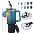 thumbnail image 1 of 40oz Water Bottle,Insulated Tumbler with Lid and Straw,Keep Cold 34-Hrs & Hot 10-Hrs Travel Coffee Mug,Water Jug Gifts for Women Men, 1 of 10