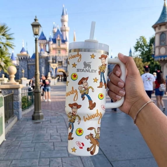 40oz Woody Tumbler - Perfect Toy Story Friends Gift, White