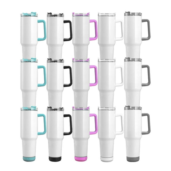 40oz sublimation speaker tumbler with handle Stainless Steel Insulated bluetooth speaker cup 15 pack