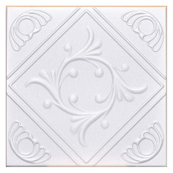 40pc Box of R 02 Styrofoam Direct Glue Up Ceiling Tile (20x20)