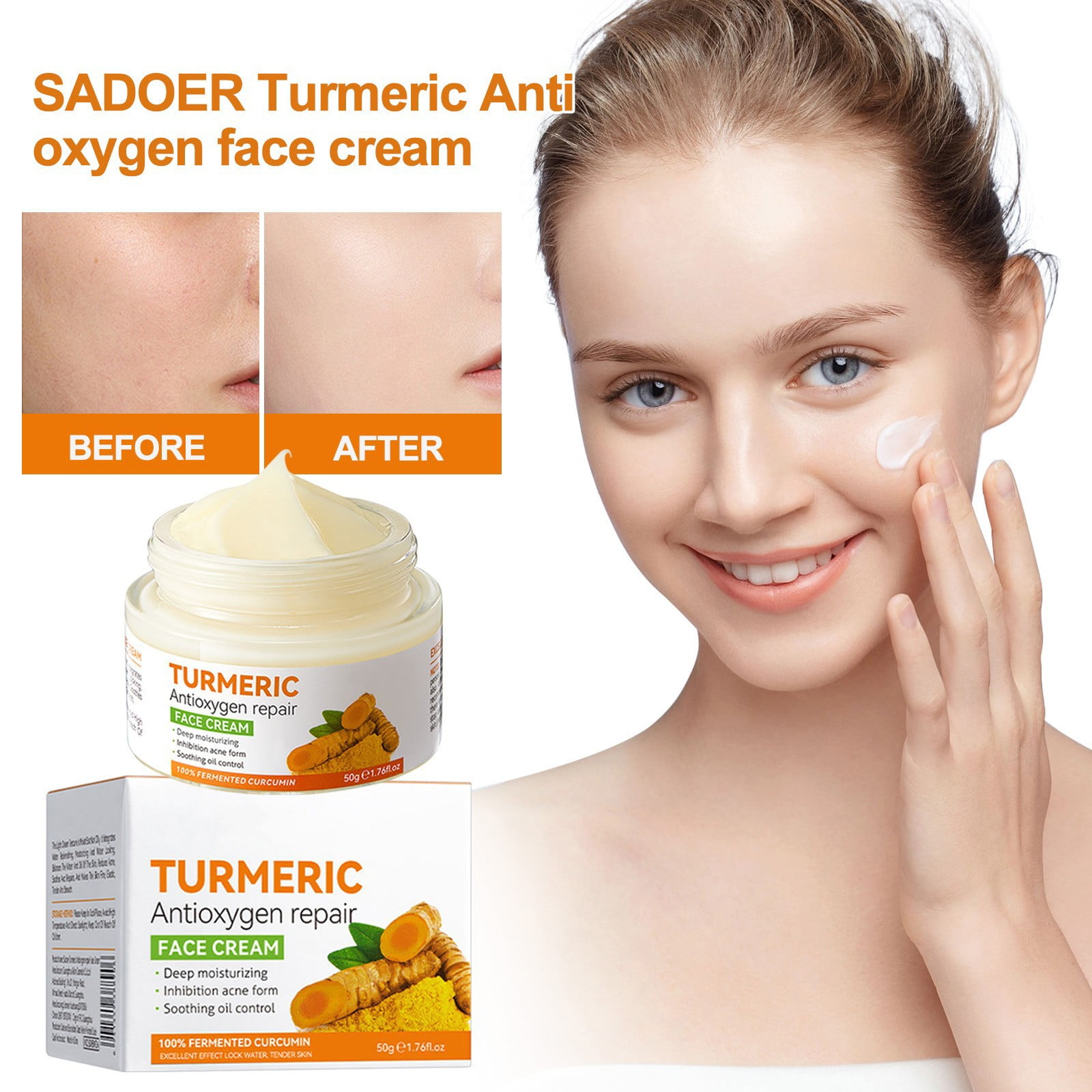 40pc Turmeric Kojic Acid Pads, Turmeric Cleansing Pads for Face