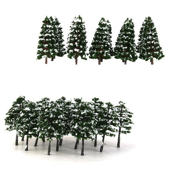 40pcs 1:150 1:100 Model Train Layout Winter Scenery Landscape