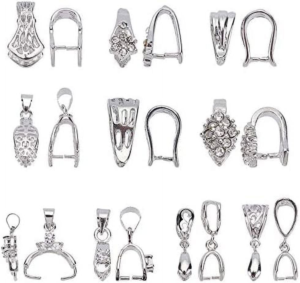 Sterling silver 2024 pendant bails