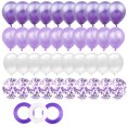 thumbnail image 1 of 40pcs 12inch Purple Latex Air Helium Mixed Balloons Baby Girl Mermaid Birthday Party Decorations Kids Adults Wedding Decor (Purple,12INCH), 1 of 5