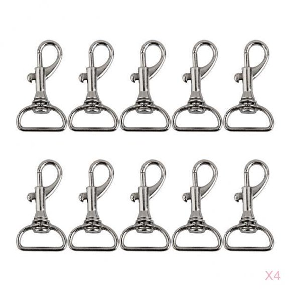 40pcs 19mm Swivel Clips Snap Lobster Claw Clasp Key bag with chain Hooks