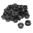 thumbnail image 1 of 40pcs 22mm Mounted Dia Snap in Cable Hose Bushing Grommet Protector Black, 1 of 3