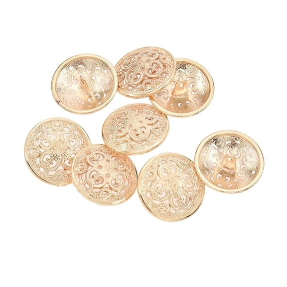 40pcs 25mm Gold Flower Pattern Buttons Hollow Out for DIY Handmade Sewing On Garment Accessories