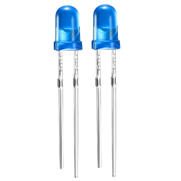 40pcs 3mm Blue Diode Lighting Electronic Component Emitting Light 2.8-3.2V