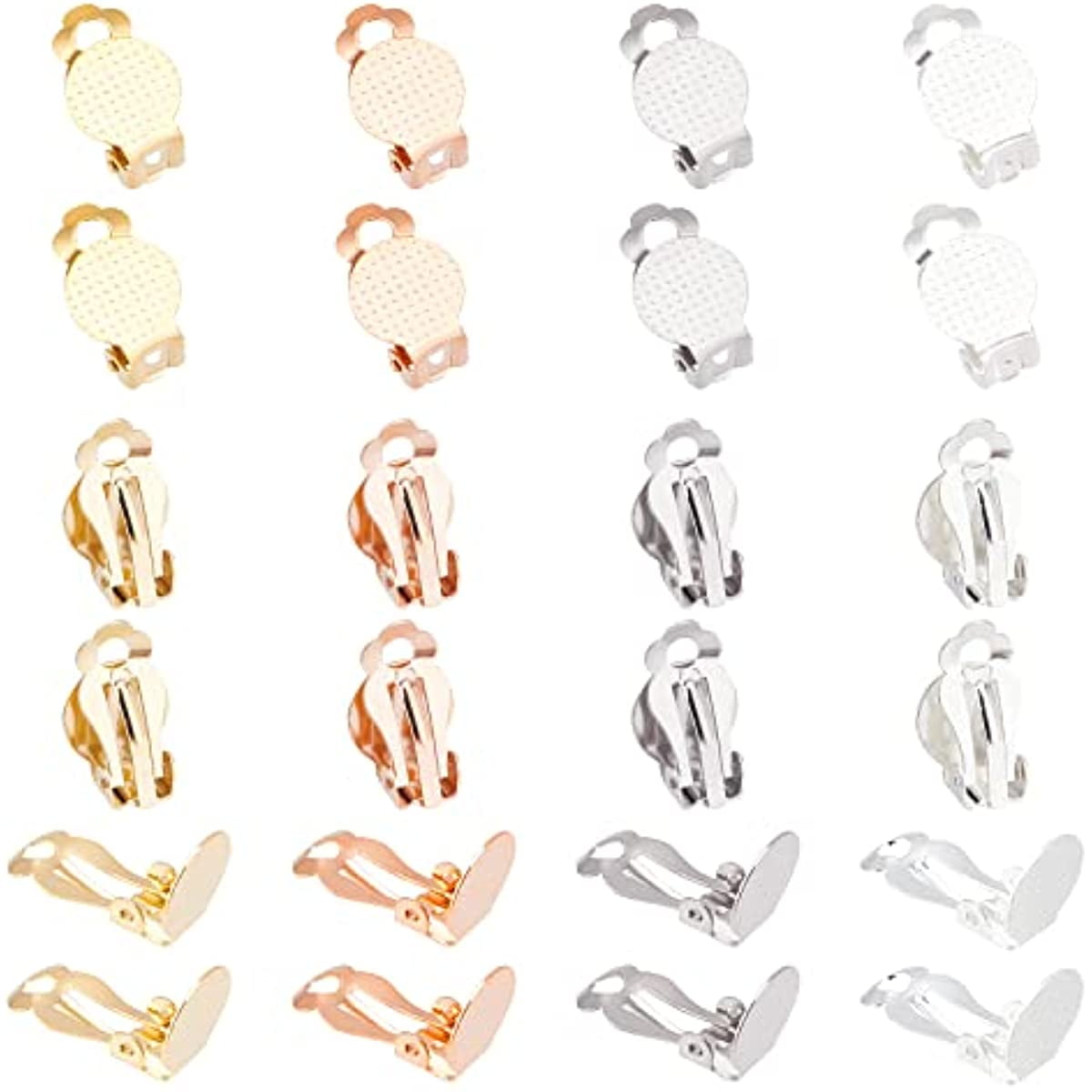 Stainless steel clip on earring findings deals