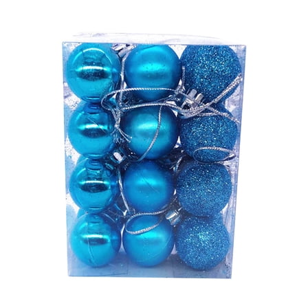24 Pcs 1.18" Christmas Balls Ornaments for Xmas Tree Shatterproof Christmas Tree Decorations Perfect Hanging Ball for Party Wedding Christmas Decoration(Light Blue)