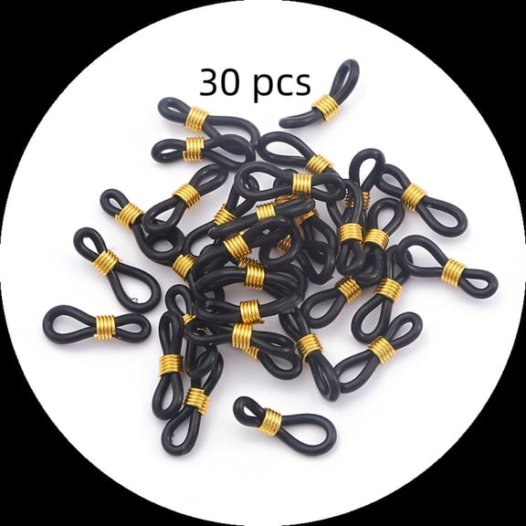 40pcs Adjustable Poultry Leg Bands for Chicks & Birds - 0.8 Inch Soft Rubber Identification Rings with Gold Accents, Durable Leg Loops for Newborn Chickens, Ducks, and Small Fowl