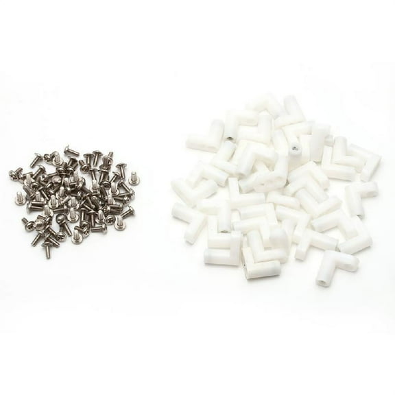 40pcs Arcade L Type PCB Mounting Feet Legs With Screw For JAMMA MAME Game PCB Board Raspberry Replacement Accessories