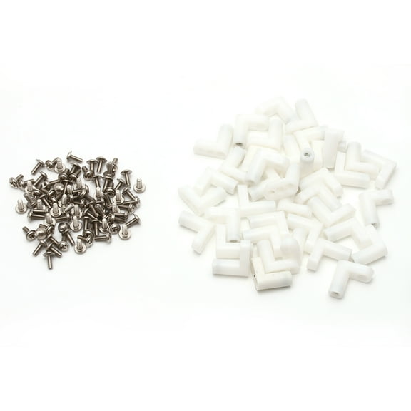 40pcs Arcade L Type PCB Mounting Feet Legs With Screw For JAMMA MAME Game PCB Board Raspberry Replacement Accessories