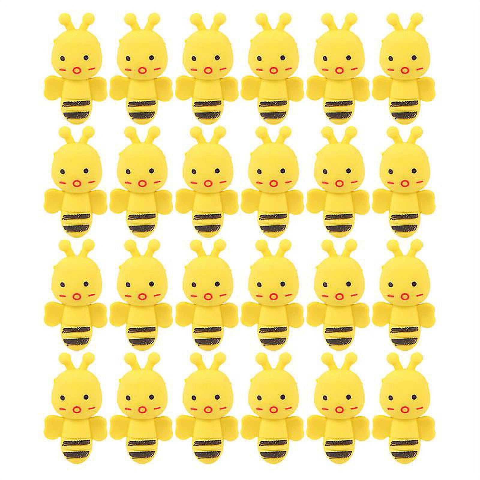 40pcs Bee Shaped Erasers