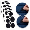 thumbnail image 1 of 40pcs Black Patch for Clothing Repair, Clothes Patches Self Adhesive, NOGIS Fabric Patches Stick On Patches Tape for Coat Clothing Tent Sleeping Bags Ski Pants Holes Fixing Round, 1 of 7