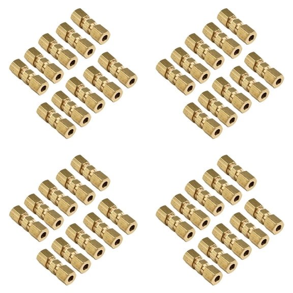 40pcs Brake Line Connector Without Flaring 4.75mm 3/16 Useful Brake Line Connector for  Brake Line Car Accessories