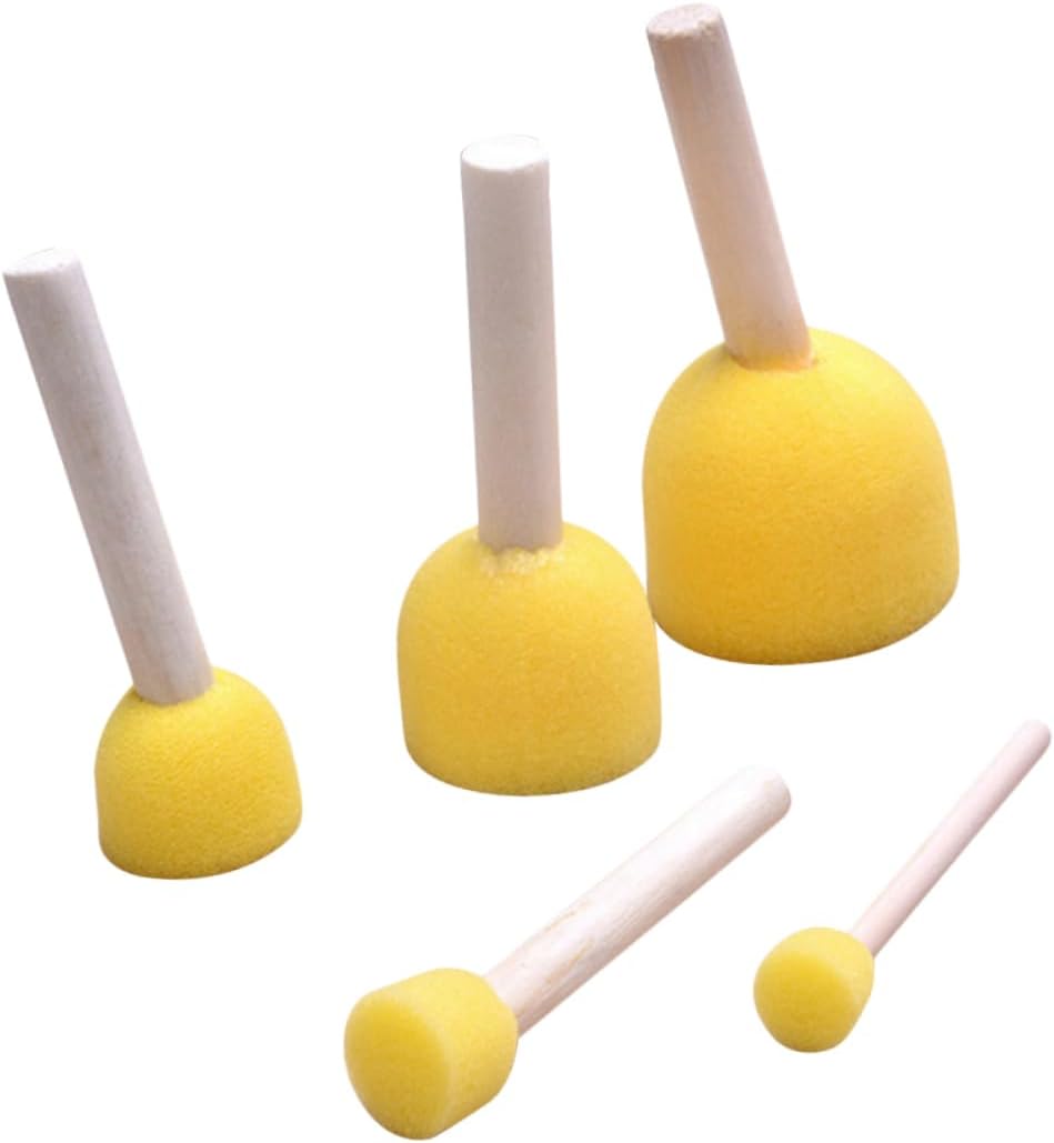 Sponge Paitning Shell 40pcs Bulk Sponges Suit Foam Sponge Art Foam Brush Painting Sponge ...