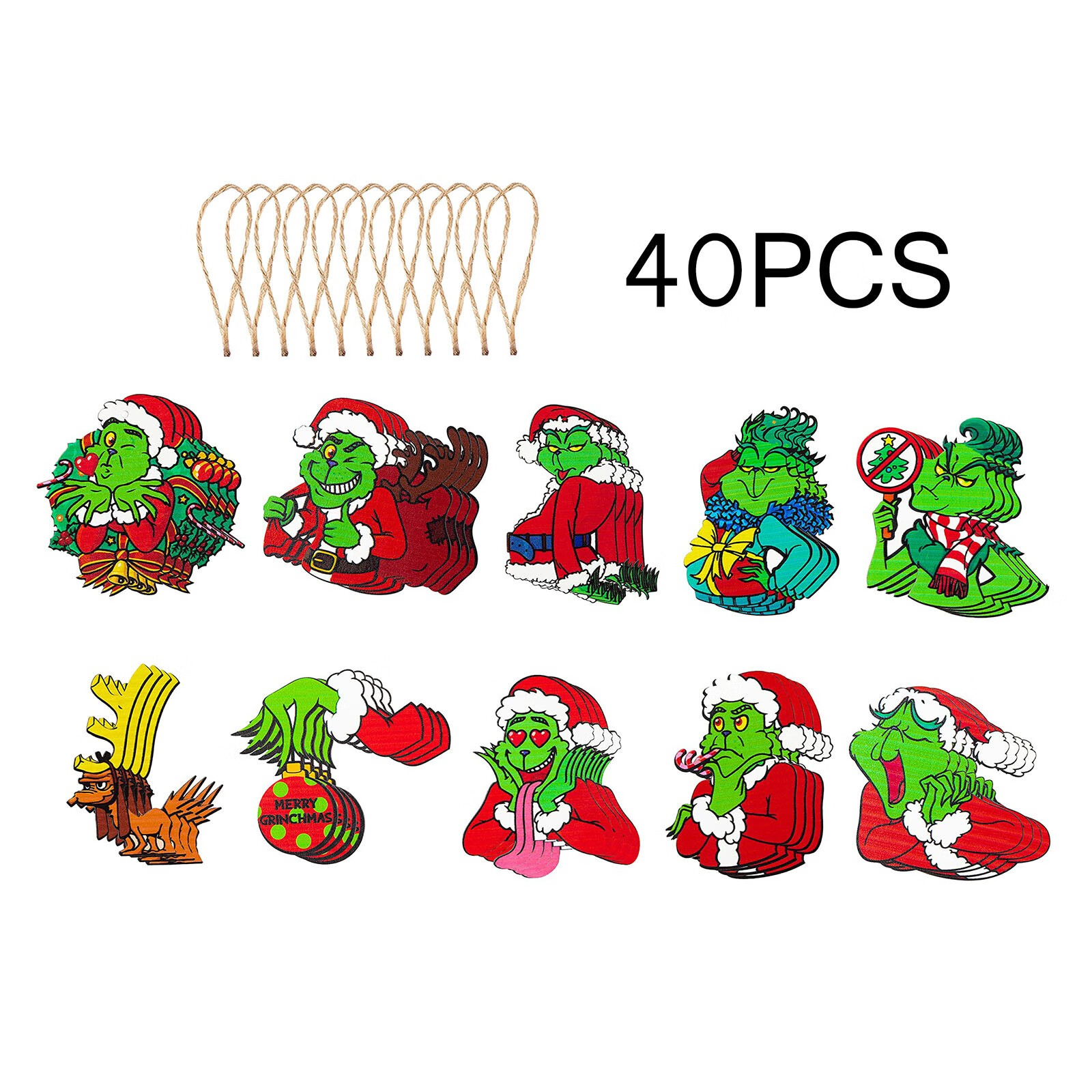 40pcs Christmas Tree Decoration Set Grichmas Tree Decoration Holiday Christmas Gifts Outdoor