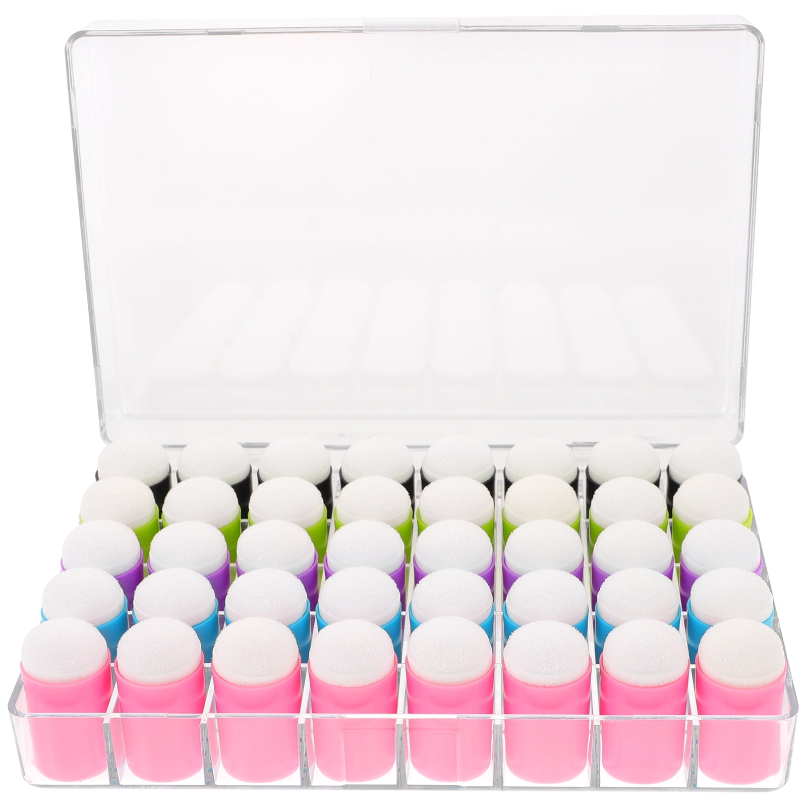 40pcs Finger Sponge Daubers for DIY Crafts Assorted Color Friendly and Durable for Stamping