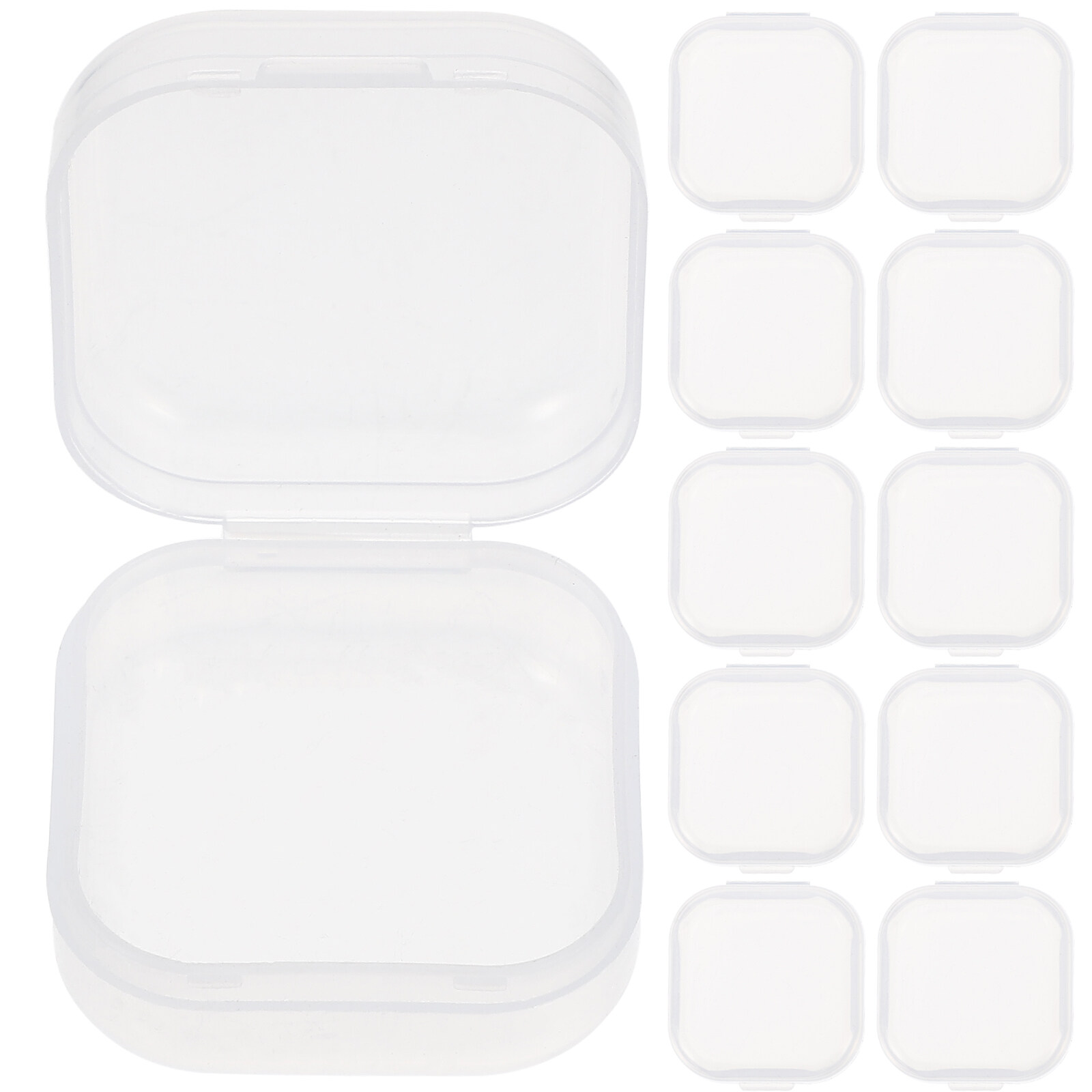 40pcs Earplug Boxes Earplug Cases With Lid Small Boxes Small Clear