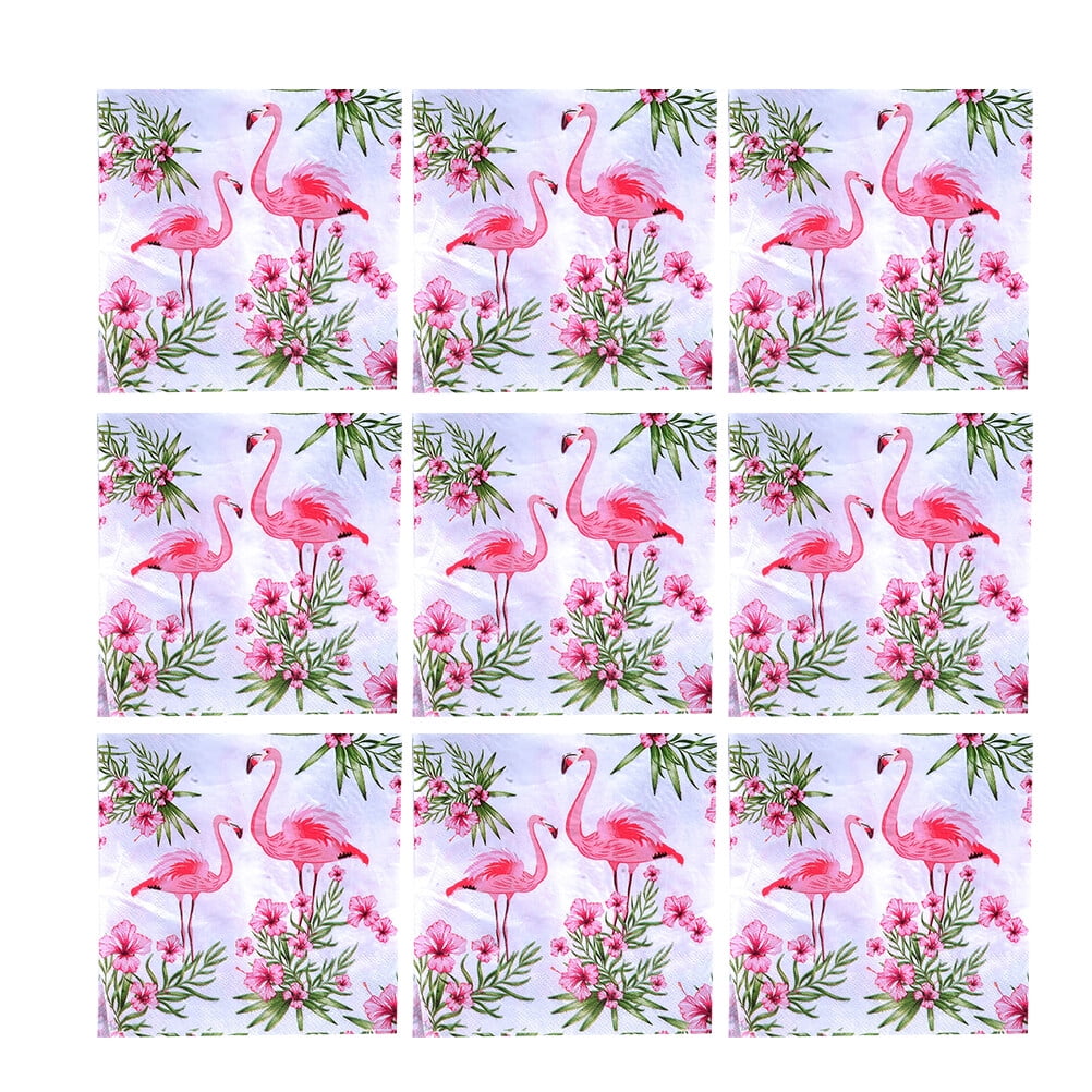 40pcs Flamingo Printed Napkins Unique Paper Towel Facial Tissue Useful Napkin for Party Banquet Daily Use