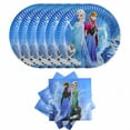 thumbnail image 1 of 40pcs Frozen Party Supplies Include 20 Plates, 20 Napkins for the Frozen Birthday Party Decoration, 1 of 3