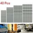 thumbnail image 1 of 40pcs High Speed Steel Titanium Coated HSS Mini Drill Bits Set 0.5mm-2mm New, 1 of 7