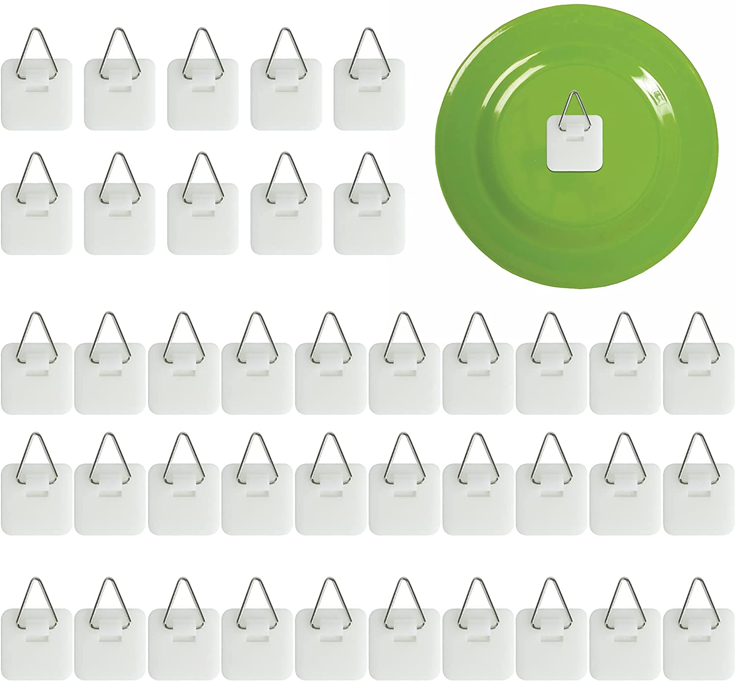 flatirons disc adhesive medium plate hanger set (43 inch hangers