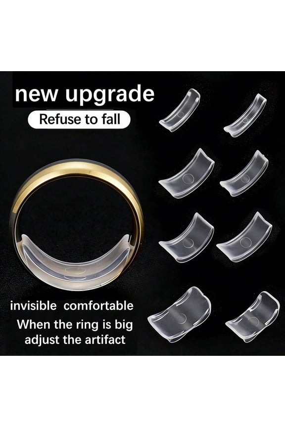 40pcs Invisible Ring Size Adjuster Soft No Harm To Skin Won t Slip Ideal Choice For Adjusting Ring Size For Various Rings Jewelry